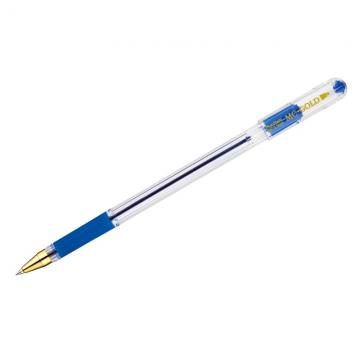 Ручка шариковая MunHwa «MC Gold» синяя, 0,5мм, грип, штрих-код