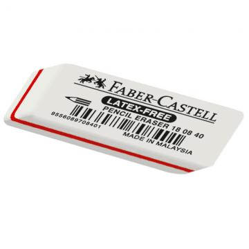 Ластик Faber-Castell «Latex-Free», скошенный, синтетический каучук, 50*19*8мм