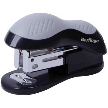 Мини-степлер №24/6, 26/6 Berlingo «Office Soft» до 15л., черный